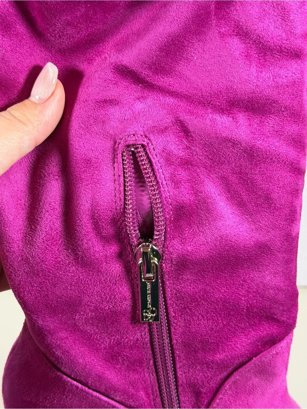 Jessica Simpson Fuchsia Pointed-Toe Stiletto Over-the-Knee Boots